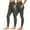 Dark Gray, variant on VKOYWKM 2 Pack Leggings for Women Elastic High Waisted Yoga Leggings Solid Color Stretchy Workout Legging Slim Fit Athlertic Pants with Pockets Size M Gray