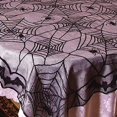 thumbnail image 3 of Lace Tablecloth Bat Spider Web For Party Decor 48"x96", 3 of 6