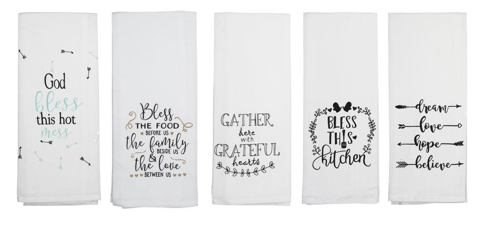 Tea Kitchen Towel Faith Funny Flour Sack Family Farm