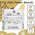 thumbnail image 5 of Artrylin 3 Pcs Small Trifold Poster Board, 21.2 x 14 inches Poster Board with Double Sided Tapes and Cardboard, Corrugated Presentation/Display Board for Project, Science Fair, Business, 5 of 7
