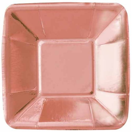 Rose Gold Shiny Metallic Small Appetizer Plates