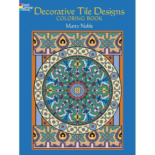 Download Dover Design Coloring Books Decorative Tile Designs Coloring Book Paperback Walmart Com Walmart Com