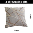 thumbnail image 2 of Funda de almohada cuadrada suave y moderna, cómoda, de chenilla con textura tejida, 2 uds., 2 of 5