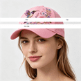 thumbnail image 3 of Certgust Hot Sales Under $5 Women Ribbon Awareness Baseball Cap Adjustable Strap Casual Outdoor Dad Hat, 3 of 3