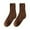 Brown, variant on Crew Socks for Women Fall Winter Thickened Warm Loop Mid Tube Socks That Can Be Styled As Long Slouch Socks Thermal Socks White One Size
