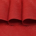 thumbnail image 4 of Round Braided Placemats Set of 6 Table Mats for Dining Tables Woven Washable Non-Slip Place mats 15 Inch, Red, 4 of 9