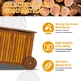 thumbnail image 3 of Zimtown Outdoor Storage Deck Box for Patio Furniture, Front Porch Decor 60 Gal Acacia Wooden, 3 of 7