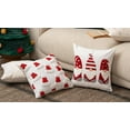 thumbnail image 7 of Fennco Styles Gold Velvet Christmas Throw Pillow Cover 18" X 18" - Refined Holly Berries Embroidered Cushion Case for Home, Winter Holidays Décor, and Special Occasion, 7 of 7