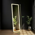 thumbnail image 5 of Bigleap Mirror Full Length with LED Lights, 21"x64" Body Wall Mirrors, Tall Mirror with Dimmable 3-Color Lighting for Bedroom Cloakroom, 5 of 9