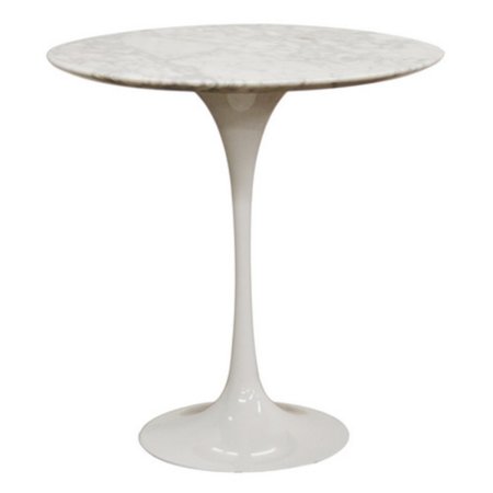 UPC 878445009847 product image for Baxton Studio Immer Marble Mid-Century Style End Table - White | upcitemdb.com