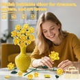 thumbnail image 2 of Brixzonecho Yellow Roses Bouquet Building Sets Compatible with Lego Flowers Botanical Collection Collectible Model for Adults Girls Gift 585PCS, 2 of 6