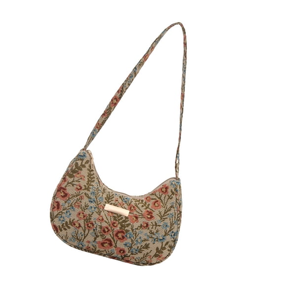 3. Floral Shoulder Bag Roomy Underarm Purse With Ergonomic Strap For Work & Weekend Adventures