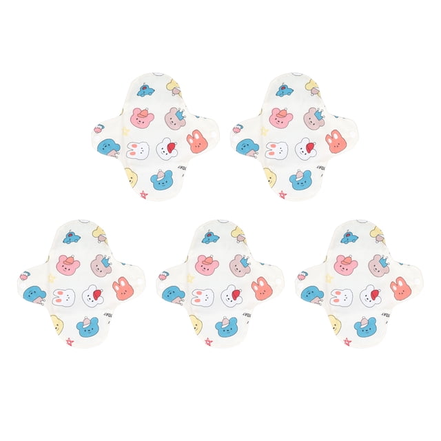 Almohadillas Menstruales Lavables ANGGREK Reutilizables 5 Almohadillas Sanitarias Transpirables Protectores De Bragas De Tela Durante La Noche S