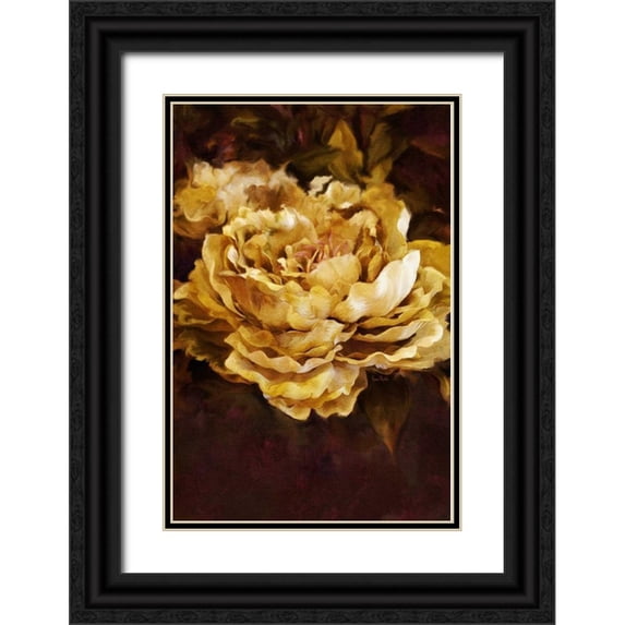 Murdock, Ramona 11x14 Black Ornate Wood Framed with Double Matting Museum Art Print Titled - Floral