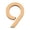 J, variant on DELESYS 7CM Acrylic Gold Number Plates for Elegant and Stylish Decor