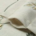 thumbnail image 4 of Purple Floral Valance for Windows Bedroom, Embroidery Blossoms Faux Linen Light Filtering Valances for Cafe Bathroom, 52 x 18, Rod Pocket, 4 of 6