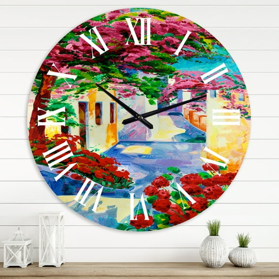 Designart 1 in Quartz Coastal Wall Clock