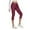 Wine, variant on QHFBli High Waisted Leggings for Women -Yoga Capris 62" Comfortable and Stretchy