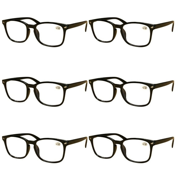 6 Pairs Mens Unisex Blue Light Blocking Reading Glasses Anti Blue Light Readers  0.75