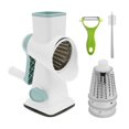 thumbnail image 1 of FNNMNNR Rotary Cheese Grater with Handle Manual Rotary Cheese Grater Shredder with 3 Replaceable Stainless Steel Drum Blades and Suction Base Handheld Cheese Rotary Grater for Kitchen, 1 of 10