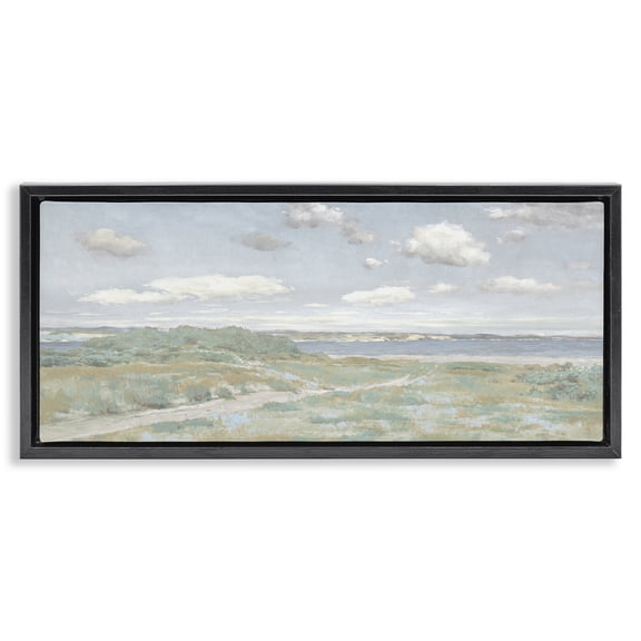 Stupell Industries Path To The Water Black Framed Floater Canvas Wall Art, design by Christy McKee