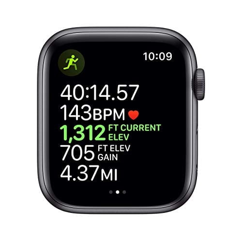 Restored Apple Watch Series 5 (GPS/LTE, 40MM) Space Gray Case + Black Sport Band (Refurbished)