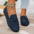 thumbnail image 6 of CHICVOMEY Women's Soft Leather Flats - Memory Foam Flats with Non-Slip Thin Sole - Slip-On Business Casual Loafers for Walking & Work Shoes, 6 of 8