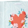 thumbnail image 3 of American Greetings Mother's Day 10" Medium Blue Gift Bag, Floral Heart Design (1-Count), 3 of 4