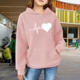 thumbnail image 2 of YunPes Girls' Sweatshirts Winter Retro Print Sweatshirts for Teenagers Long Sleeves Cute Sweatshirts Jacket, 2 of 8