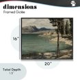 thumbnail image 4 of Stupell Industries Traditional Tranquil Shore with Trees Black Framed Giclee Art, 20 x 16, by Arlington Prints, 4 of 8