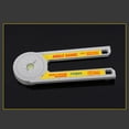 thumbnail image 2 of Grey ABS 360° Rotating Mini Protractor with Level Bubble, Dual Inch/CM Ruler - Multifunctional Angle Gauge for Woodworking, Internal & External Angle Measurement and Positioning, 18.5cm Size,, 2 of 7