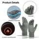 thumbnail image 3 of Guantes de invierno para hombres y mujeres: guantes de punto cálidos y térmicos mejorados para pantalla táctil, clima frío, para correr, conducir y hacer senderismo, 3 of 6