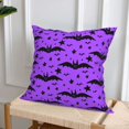 thumbnail image 5 of Halloween Throw Pillow Covers, halloween bat elements Square Pillow Cases with Invisible Zipper for Halloween Decorations, Farmhouse Halloween Decor 16x16, 5 of 7