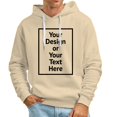 thumbnail image 4 of Rggeeun Mens Hoodies Pullover Men's Fall Winter Casual Solid Color Hooded Sweatshirt Sweatshirt Pullover Tops Long Sleeve Hoodies Classic, 4 of 5