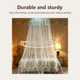 thumbnail image 6 of Meitianfacai Dome Mosquito Net Bed Canopy with Ceiling Hook, Princess Style Round Hoop Sheer Bed Tent for Twin and Adult Beds (White), 6 of 7