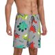 thumbnail image 2 of Balery Cute Dinosaur Pantalones cortos de pijama de punto de algodón para hombre con cinturilla y bolsillos-XX-Large, 2 of 6