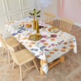 thumbnail image 3 of Pioneer Flower Floral Print Pattern Rectangle Tablecloth 60"x102",Waterproof Polyester Rectangle Table Cloth, Wipeable Spillproof Polyester Tablecloth for Dining, Camping, Indoor and Outdoor, 3 of 6