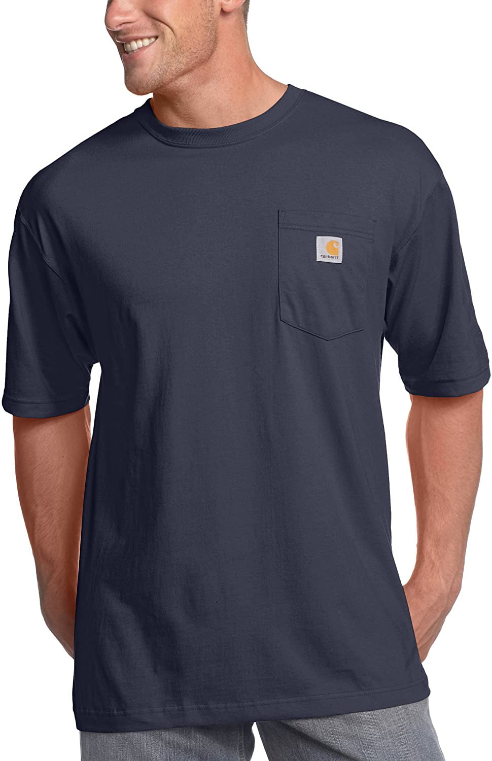 Regular and Big & Tall Sizes Carhartt K87-BLK Men's K87 Workwear Pocket Short Sleeve T-Shirt for sale online 
