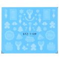 thumbnail image 1 of Pegatinas navideñas para uñas Copo de nieve Nail Art Calcomanías de agua Láminas de transferencia para suministro de uñas Negro Blanco Encaje Ciervo Árbol Tema de Navidad Consejos de manicura para muj kaili Sencillez, 1 of 4