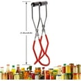thumbnail image 2 of Canning Jar Lifter Tongs Stainless Steel Jar Lifter with Grip Handle for Home Kitchen (Red), 2 of 6