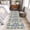Lavender LightBLue Beige, variant on Runner Rug 2 x 6 Ft, Purple Hydrangea Washable Non-Slip Floor Mat for Kitchen Hallway/Entryway, Spring Floral Elegant Pastoral Watercolor Long Kitchen Runner Area Rugs for Living Room, Low-Profile