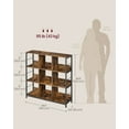thumbnail image 7 of Bookshelf, Bookcase, 9 Cubes Storage Organizer, Industrial Open Display Shelf, for Bedroom, Office, 7 of 7
