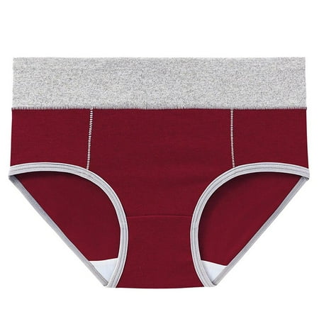 

Women s Sport Panties Underwear Seamless Cotton Briefs Low Waist Female Fashion Panty Soft Lady Lingerie Wine Red L