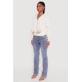 thumbnail image 4 of Women's Faux Fur Trim Zip Front Hoodie with Pom Poms, 4 of 5