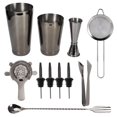 thumbnail image 3 of Bar Tool, Stainless Steel Bartender Kit Cocktail Mixer, 11Pcs/Set Wear-Resistant Bar For Home Use Black, 3 of 8