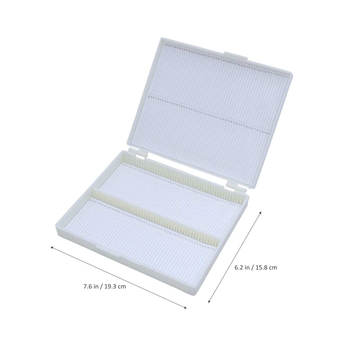 100 Slide Box Storage/Holder - Microscope Slide Stand for Histology