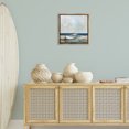 thumbnail image 3 of Stupell Industries Coastal Boat & Oar on Shore Brown Floating Frame Canvas Art, 18 x 18, by Sally Swatland, 3 of 7