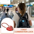 thumbnail image 6 of Uxcell Cable Combination Steel Rope for Gym Bikes Cabinets Wardrobes Small Fences 4.3" Red, 6 of 7