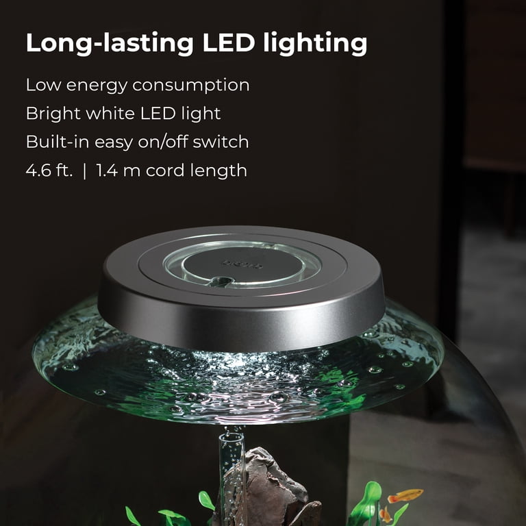 biOrb CLASSIC 60 Aquarium with Standard Light - 16 gallon, silver