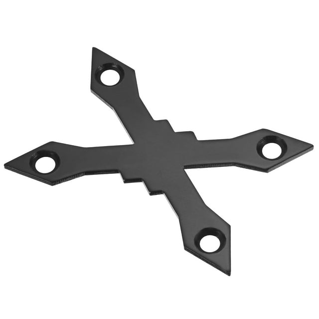 Unique Bargains Skateboard Gasket Longboard Deck Protector Prevent Sink Protective Anti Sinking Hardware Black x Shape